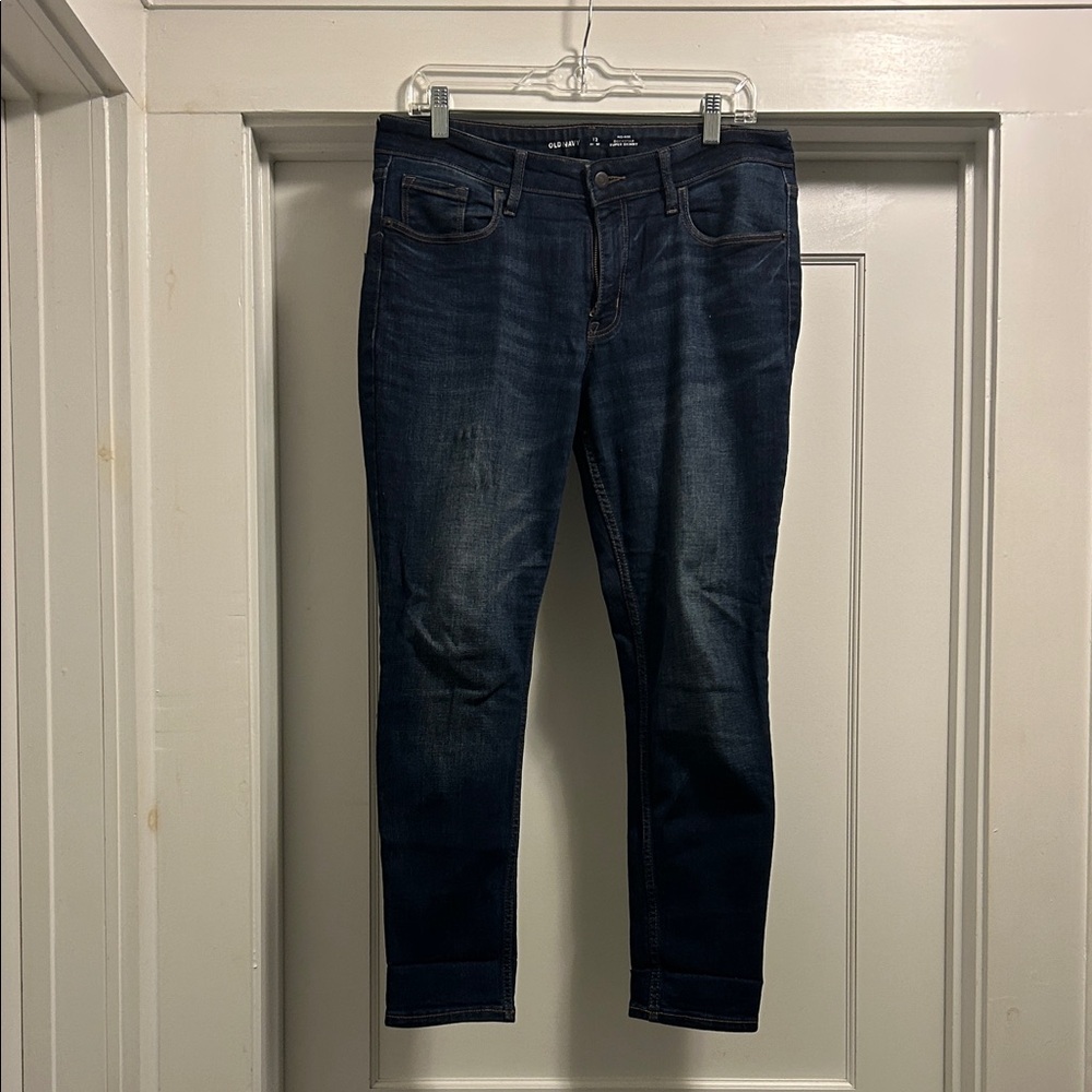 Old Navy Women’s Mid-Rise Rockstar Super Skinny Denim Jeans - Size 12 Petite